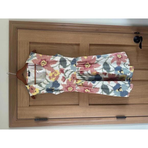 NWT Kate Spade Saturday Photo Floral Open Back A-line Mini Dress Women’s Medium​ - Picture 2 of 15